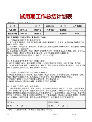 个人三个月试用期满转正工作总结