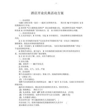 开业典礼营销活动策划5篇