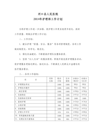 医院年度工作计划