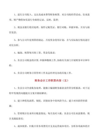 作为公司会计的职责7篇