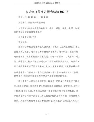 公司文员个人实习总结5篇