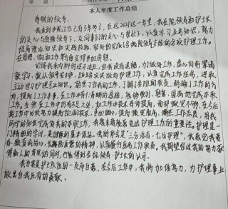 简短的护士长个人总结