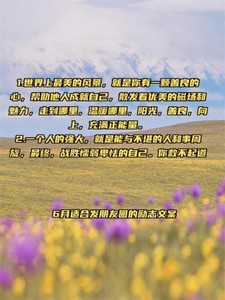 朋友圈励志文案：点燃内心的动力，过上充实的人生