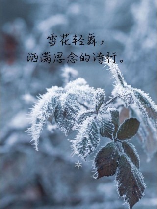 下雪文案简短唯美