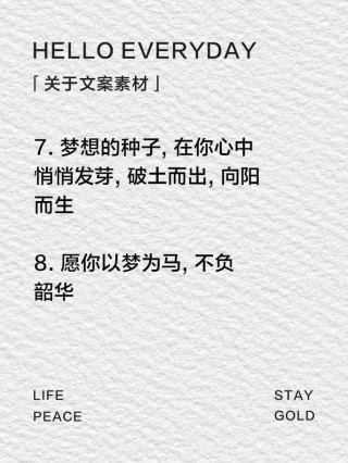 朋友圈励志文案：点燃内心的火焰，追逐梦想！