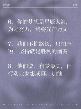 朋友圈励志文案：点燃你的斗志，飞扬你的梦想