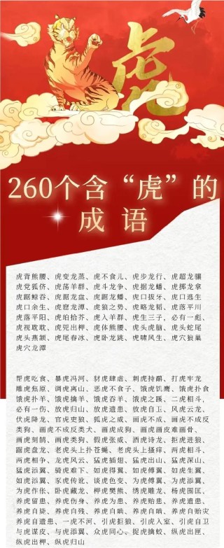 2022虎年吉祥成语寓意好