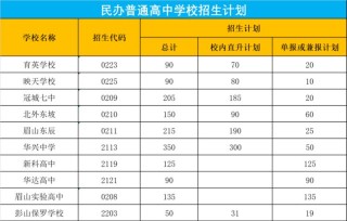 眉山市中考录取政策