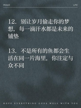 朋友圈励志文案锦集，点燃你内心的斗志