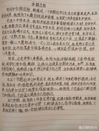 大学期末个人总结