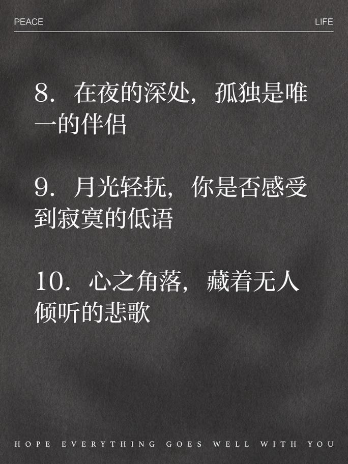 夜晚孤独文案，如何打动人心（一篇好文，让你的心灵不再孤独） 第2张