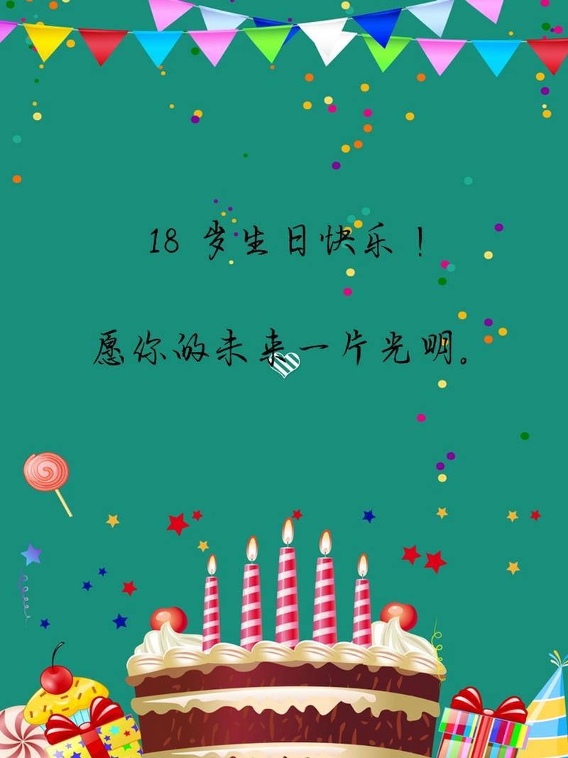 自己18岁生日的祝福文案 第2张