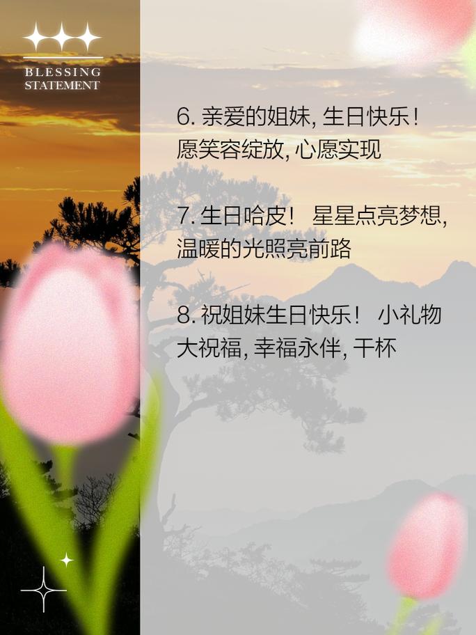 适合给姐妹的生日文案 第3张