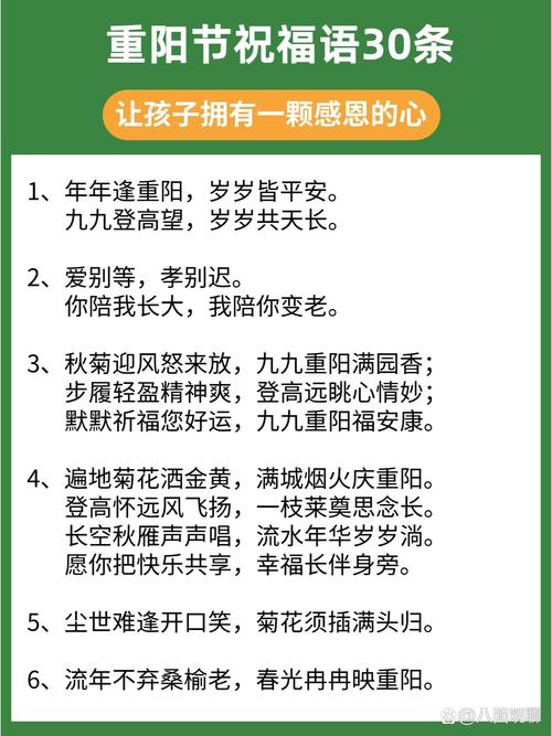 关于重阳节的节日寄语简短82句 第1张