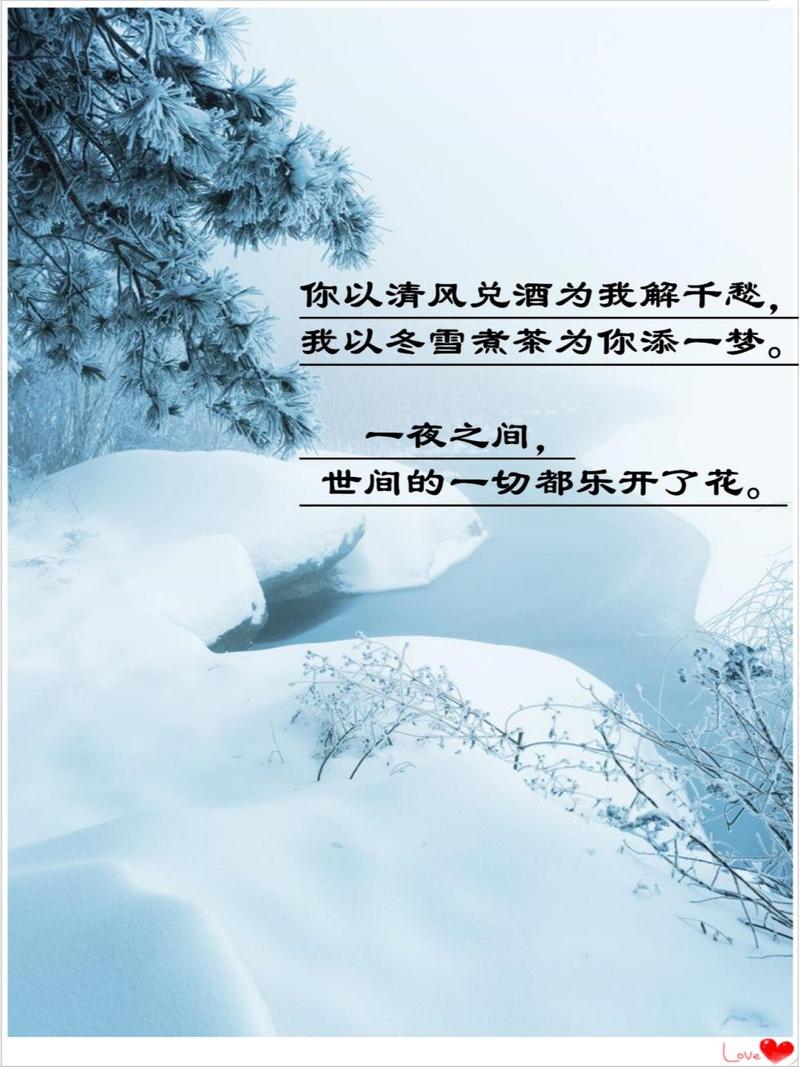 下雪了唯美说说文案 第3张