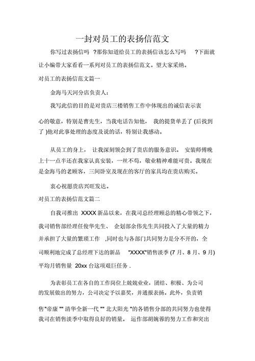 公司同事的表扬信 第2张