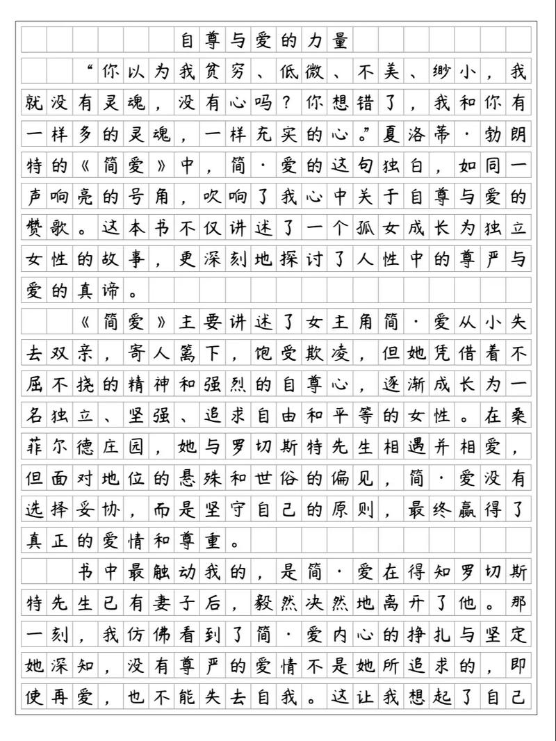 简爱第23章读后感500字 第1张