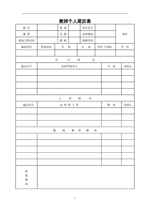 教师求职简历通用 第2张