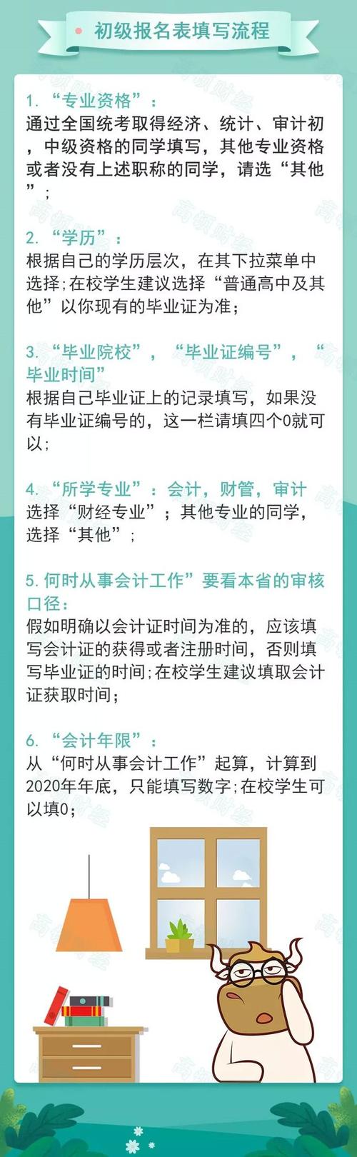 初级会计证报考要求 第3张