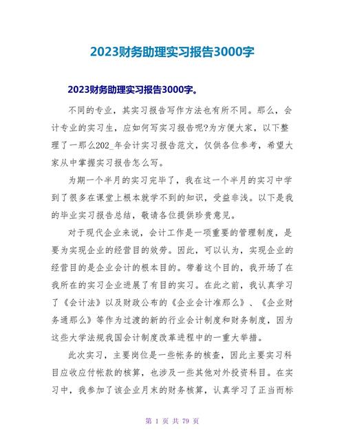 财务实习报告范文 第3张