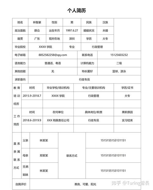 空乘面试简历范文 第1张