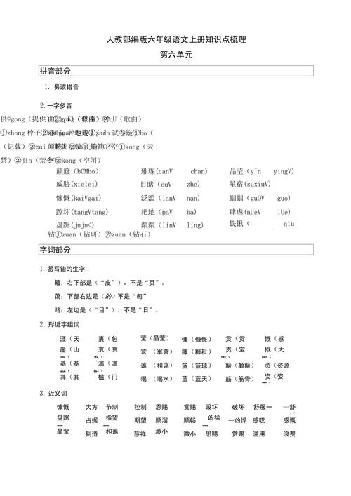 小学人教版语文知识点梳理 第3张