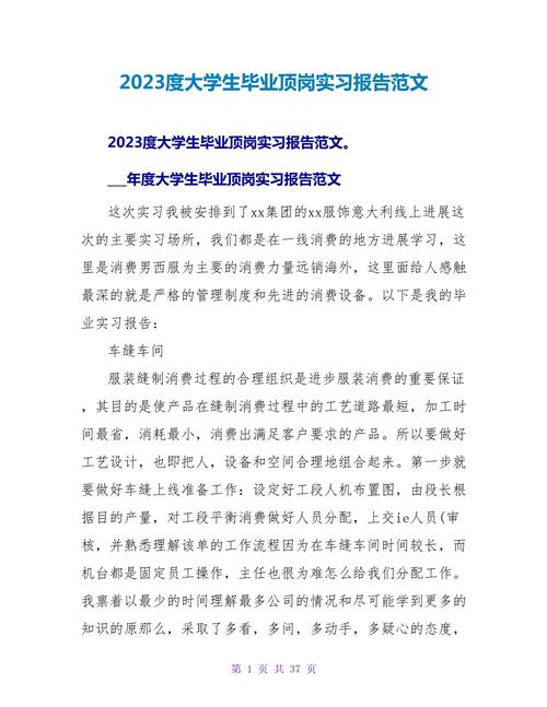 大学生毕业顶岗实习报告 第2张