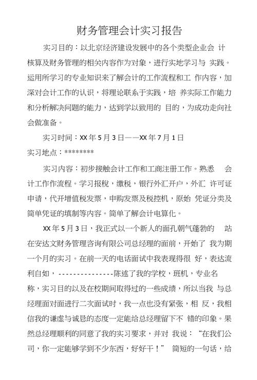 财务管理实习报告 第3张