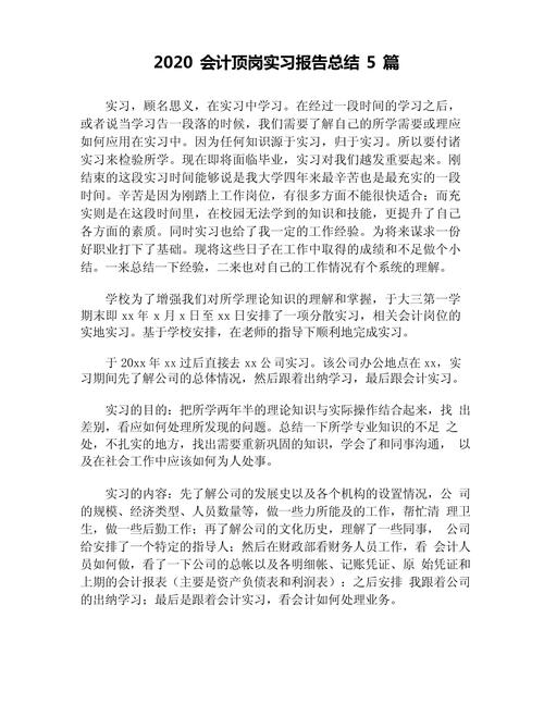 会计实习报告五篇 第2张