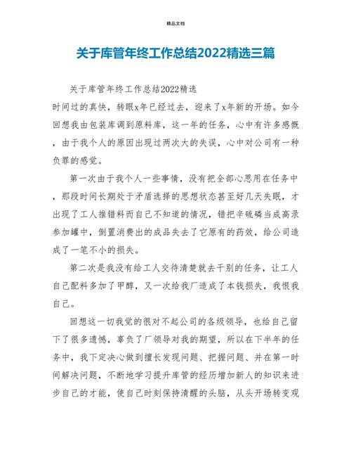 公司库管年终总结 第2张