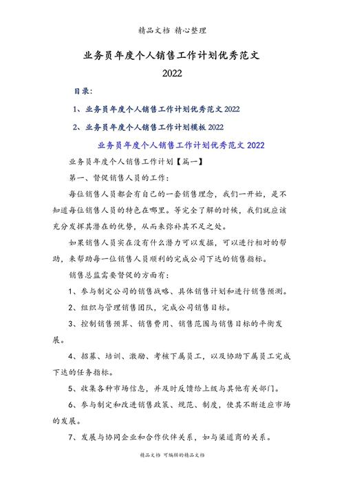 业务员工作计划范文2022 第1张