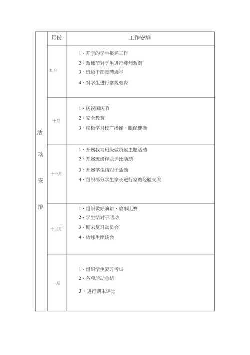 高校班主任教学工作计划 第2张