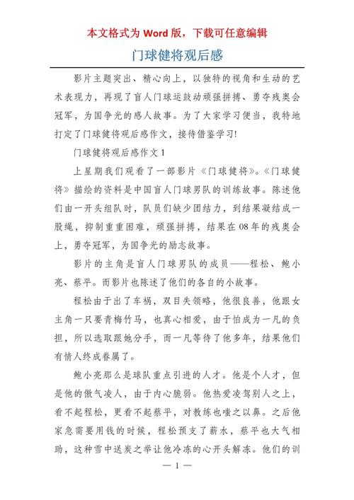 门球健将观后感这场比赛教会了我什么？ 第1张