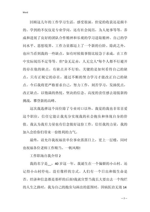 职场跳槽自我介绍 第2张