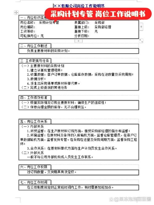 采购员工作的主要岗位职责 第3张