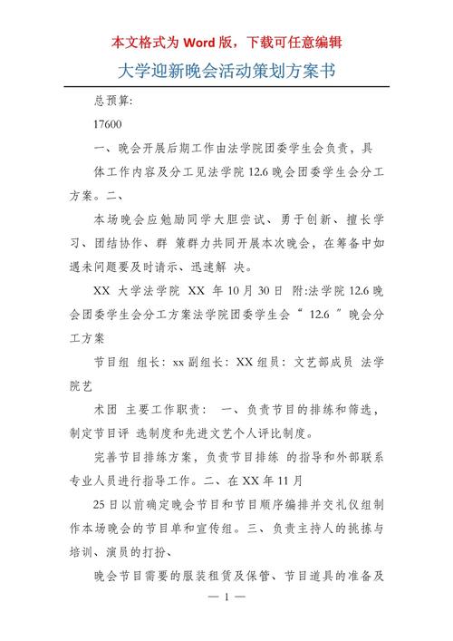 关于举办晚会的活动策划怎么写 第1张