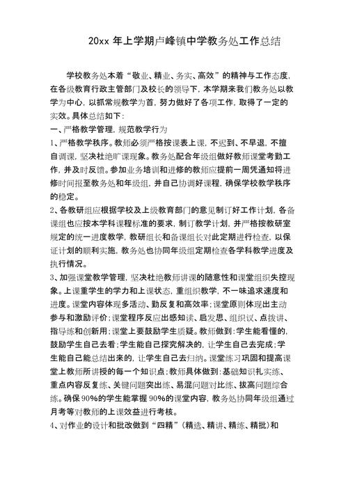 初中教务处个人总结 第1张