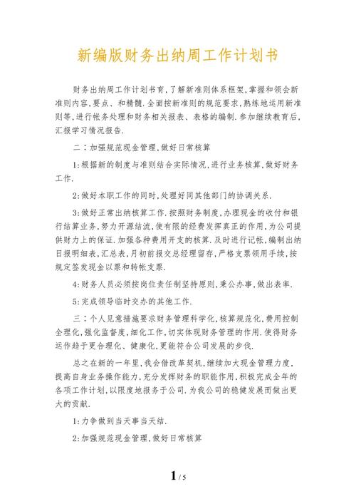 公司出纳个人计划范文 第2张