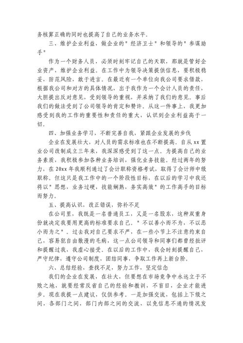 公司会计个人工作计划 第2张