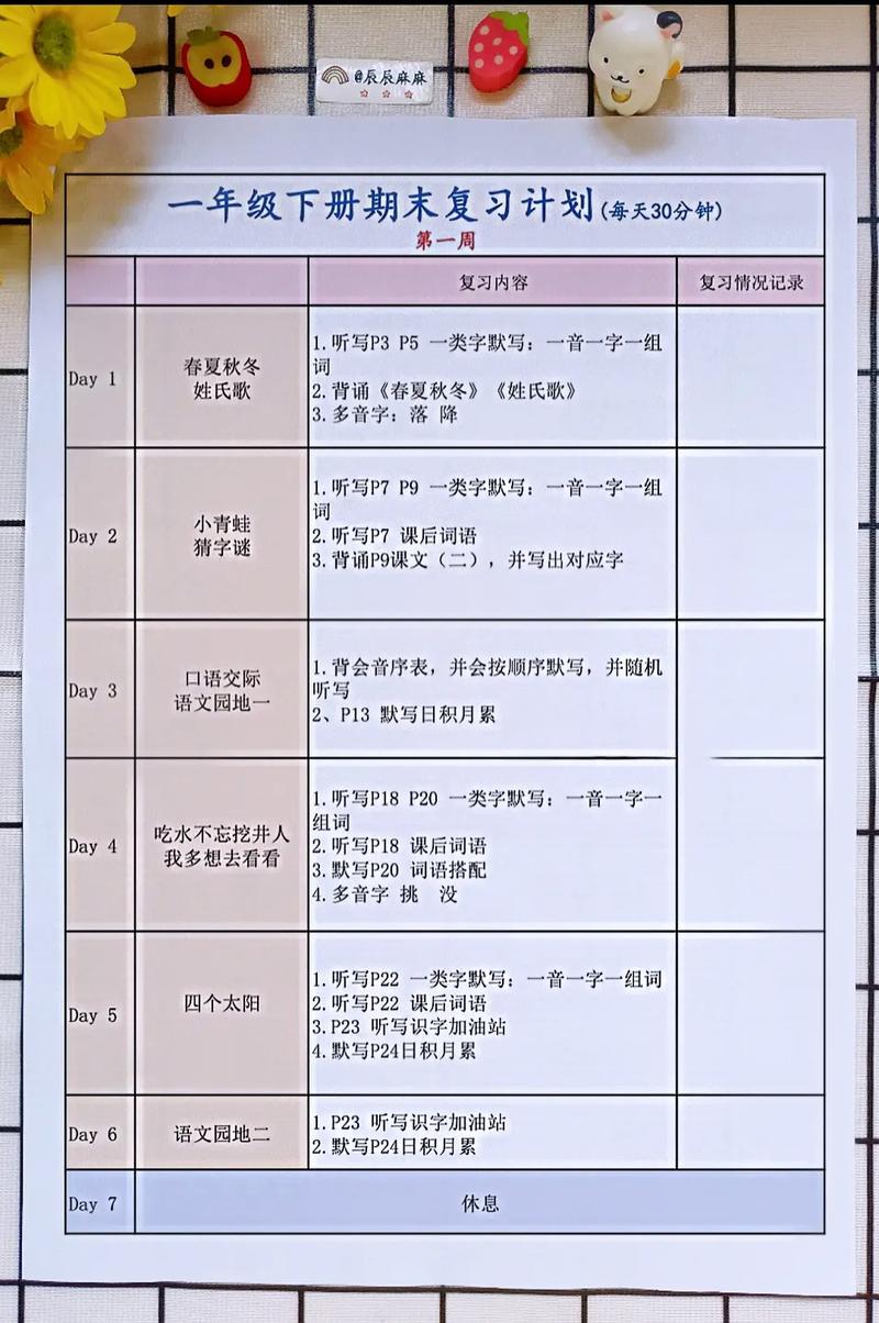 一年级语文工作计划 第3张