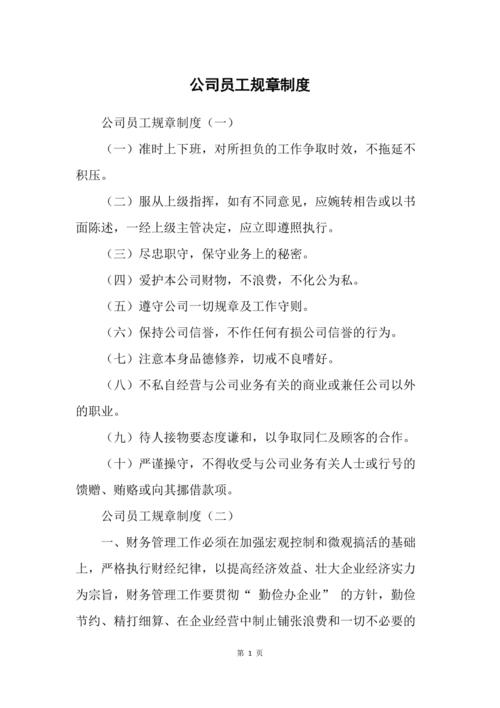 公司基本规章制度怎么写5篇 第1张