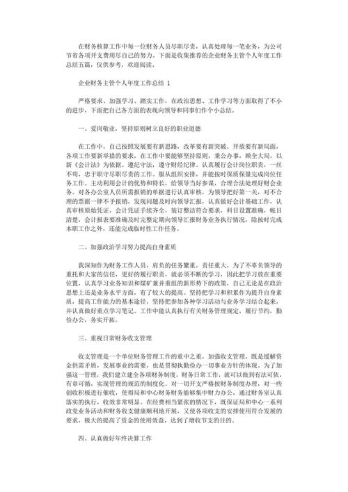 公司财务人员年度总结 第2张