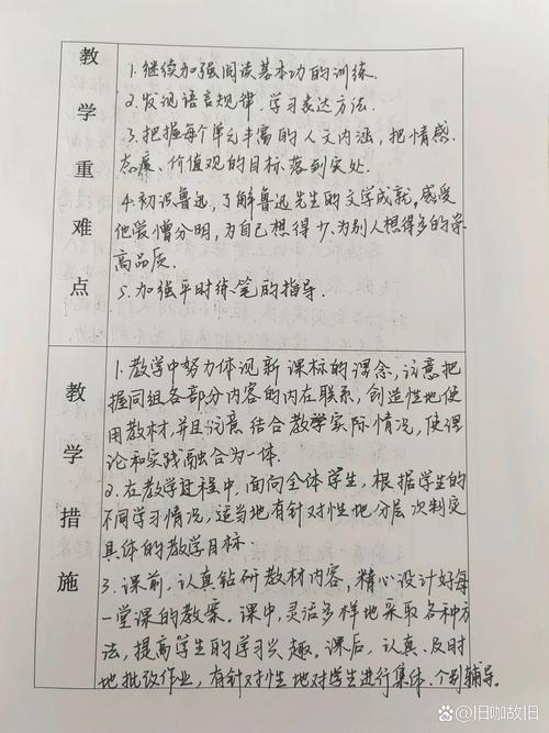 语文上册教学计划范文 第2张