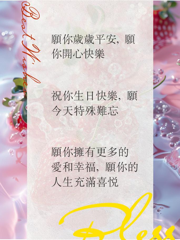 经典的简短生日祝福语 第3张