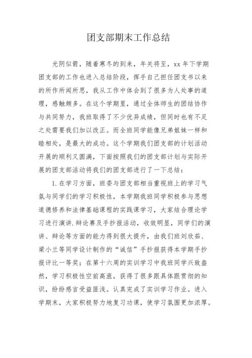 团支部个人年终总结 第2张