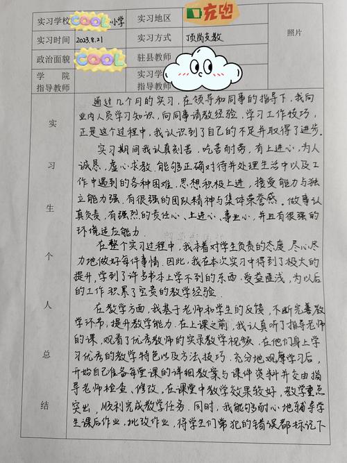 实习生工作总结反思 第1张