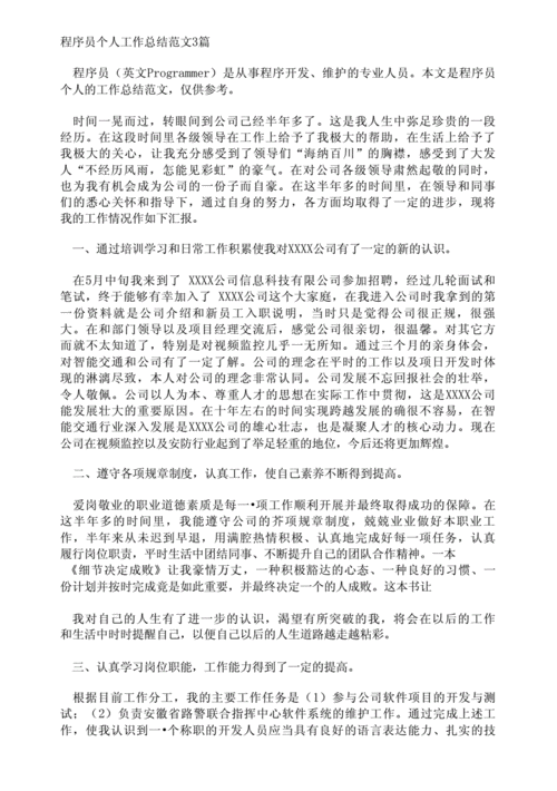 程序员个人总结报告 第2张