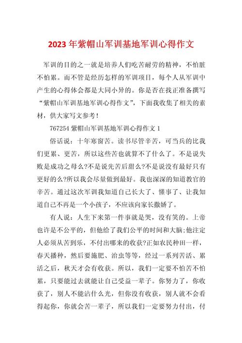 军训的心得体会 第2张