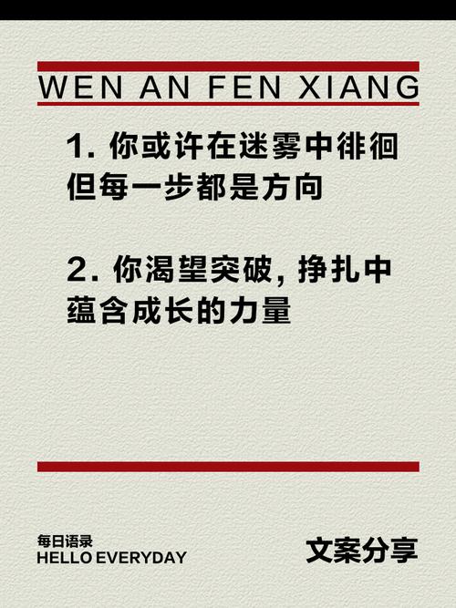 给迷茫的你：朋友圈励志文案，点亮前路，温暖心灵 第1张