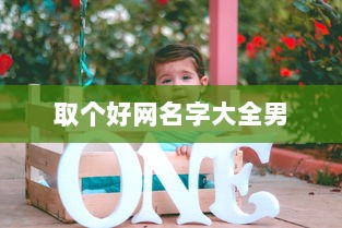 取个好网名字大全男